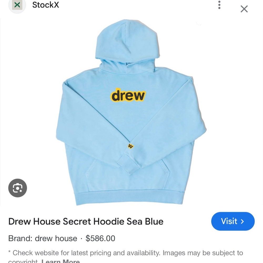 Drew House Sea Blue Hoodie